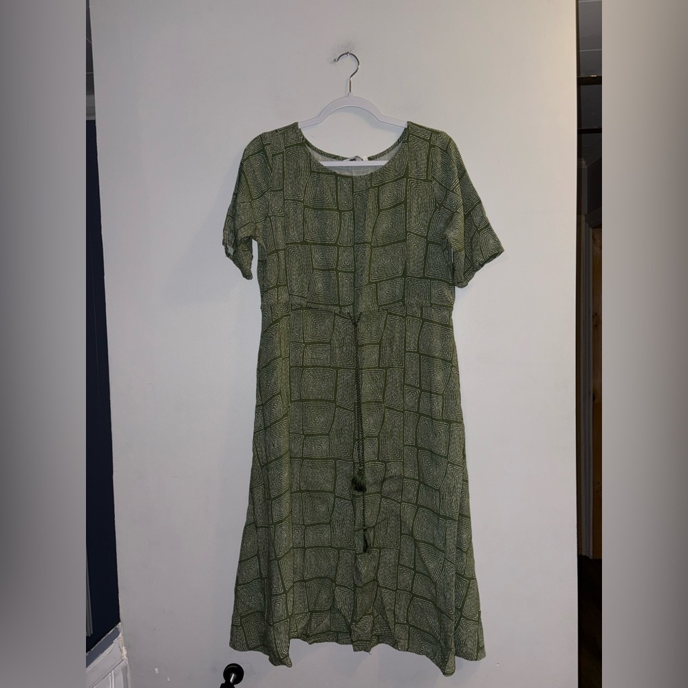 Max — Green Printed Dress